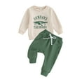 thumbnail image 2 of Toddler Boy Girl Football Outfits 6M 12M 18M 24M 3Y Sundays Are for the Bird Eagle Sweatshirts Top Pants Set 2Pcs Game Day Clothes, 2 of 10
