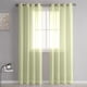 thumbnail image 1 of Cortinas semitransparentes verdes, 98 pulgadas de largo, con parte superior de ojales, para ventanas verticales, 1 of 7