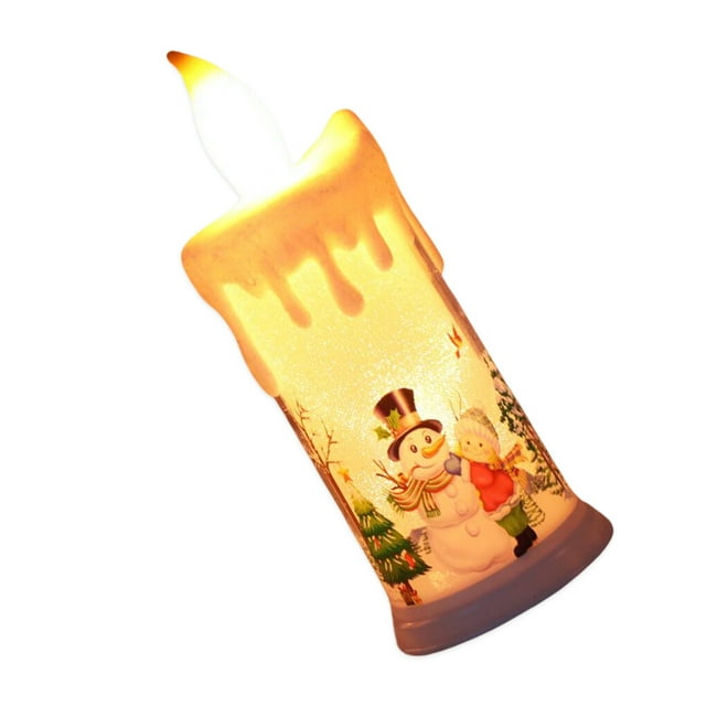ZheElen Christmas LED Candle Light Bright Flickering Bulb Battery Operated Realistic Flames Fake Candle Type 2
