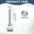 thumbnail image 2 of Uxcell M3x22-0.5mm Pan Head Machine Screws, Phillips Drive for Computers, 50 Pcs, 2 of 7