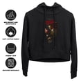 thumbnail image 4 of Popfunk Interview With The Vampire La Memoire Poster Women's Cropped Hoodie Pullover Sweatshirt, Black, X-Large, 4 of 5