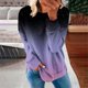 thumbnail image 1 of Sudadera con capucha KIHOUT de talla grande para mujer, informal, de cuello redondo, manga larga, estampada, a la moda, sin capucha, 1 of 5