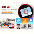 thumbnail image 6 of ZhongKe Kids AI Smart Alarm Clock with 2.8 inch LCD Screen and Voice Assistant-Red, 6 of 9