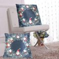 thumbnail image 6 of Gnomes in Christmas Wreath Throw Pillow Covers Pillowcases 20 x 20 Inch Home Decor 2 Packs for Bedroom Sofa, 6 of 6