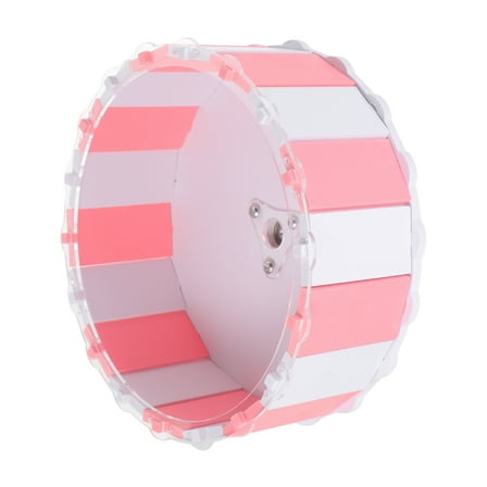 Small Animal Running Machine Silent Hamster Wheel Guinea Pig Accessories Pink