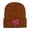 Coffee, variant on Embroidered Knit Beret with Ribbon Detail for Autumn Winter Cozy Unisex Hat for Everyday Fashion And Warmth Holiday Women