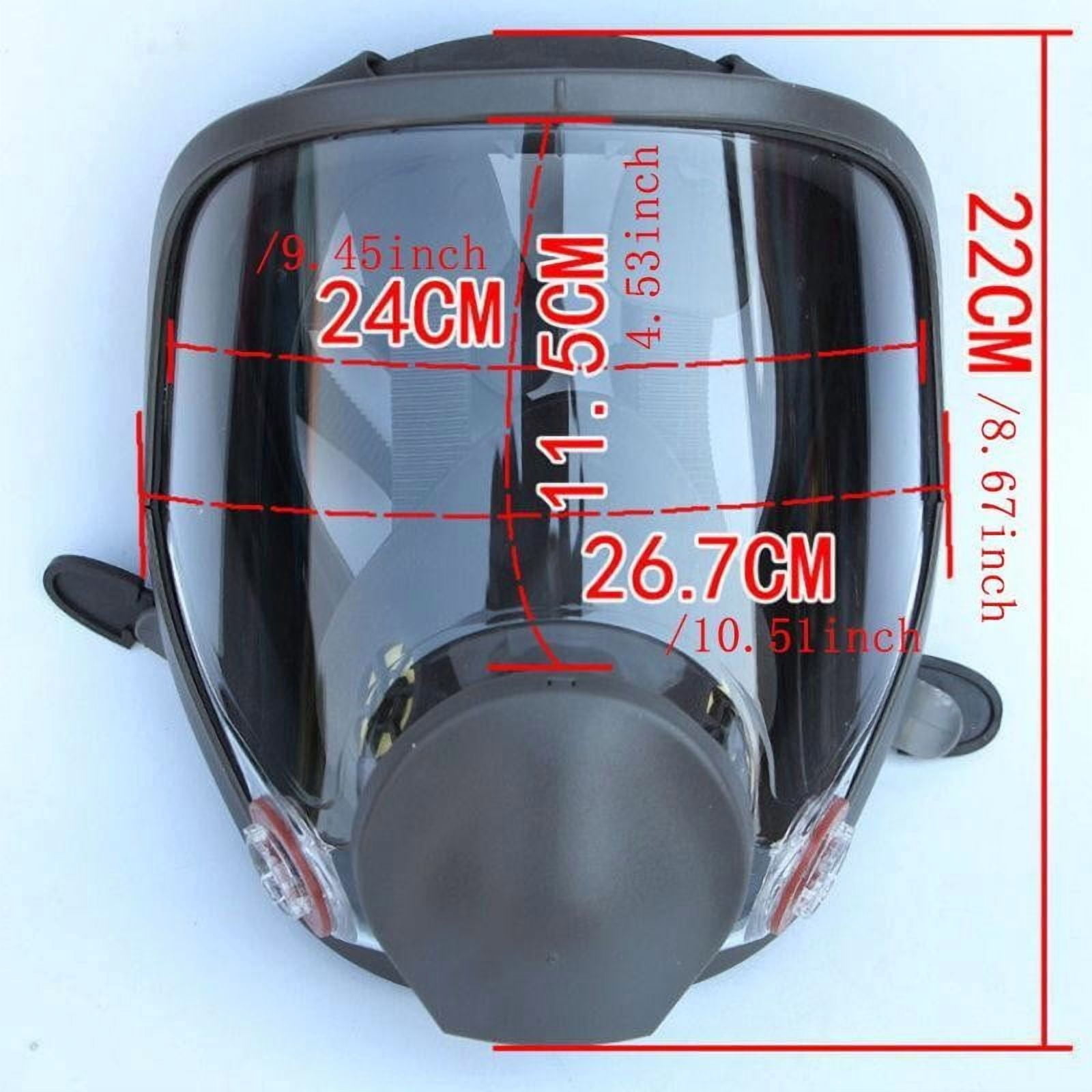 Uutvmp Reusable Respirator Full Face Gas Cover, Organic Vapor Mask and Anti-fog, for Painting, Mechanical Polishing, Logging, Welding, Against Dust, Staining, Sanding & Cutting