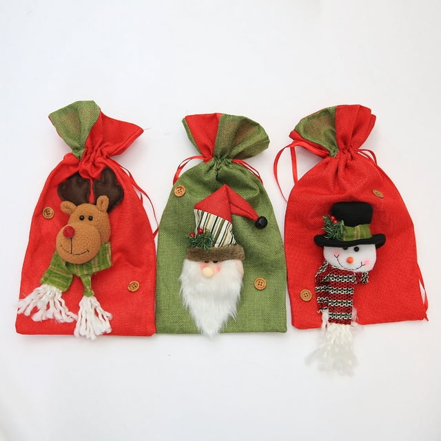 Bolsa de regalo de dulces de campana de Navidad Bolso de regalo de Navidad para niños Decoraciones de Navidad