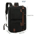 thumbnail image 2 of Convertible 17.3 Inches/15.6 Inches Laptop Bag 3 In 1 Messenger Bag Shoulder Bag Backpack Multi-functional Briefcase For Men Women Business School Work Travel, 2 of 5