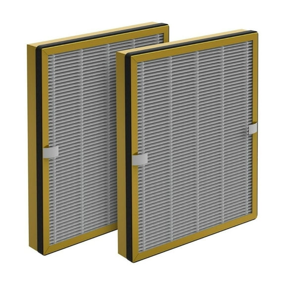 Nispira True HEPA Replacement Filter for Air Purifier, Compatible with TaoTronics TT-AP002, 2 Packs