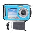 thumbnail image 2 of Cámara Subacuática de 2.7k, Cámaa Impermeable de 11 pasteles Cámae Subacuática Selfie de Pantalla Dual Confoce Autico de 48MP Para Snorkel Cámara Flotante Flotante Digital Flotante, 2 of 7
