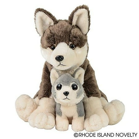 Adventure Planet Naissance De La Vie Loup Avec Bebe En Peluche 12 H Walmart Canada