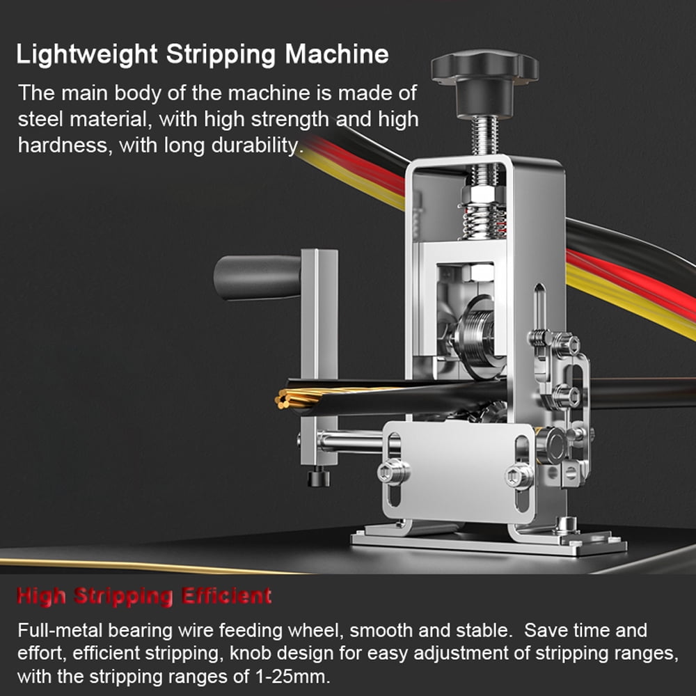 Hand Crank Wire Stripping Tool Manual Electric Peeling Machine Wire Stripper