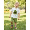 thumbnail image 4 of BemeyourBBs Toddler Baby Boy Football Avocado Bee Outfit Infant Boys Summer Clothes Embroidery Short Sleeve T shirt Top and Shorts Set Pockets, 4 of 9