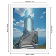 thumbnail image 2 of Paint By Numbers Kit for Adults Beginner - Stairway To Sky Portal Landscape DIY Canvas Painting Kits for Adults, Frameless Paint By Number for Adults for Home Wall Decor 16x20 Inch, 2 of 7