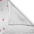 thumbnail image 3 of Ambesonne Valentine Kitchen Curtains, Small Scattered Hearts, 55"x36", Dark Pink Blush White, 3 of 3