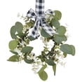 thumbnail image 4 of Decoraciones navideñas Cinta de arpillera Corona de ratán Corona navideña Bricolaje Armario de cocina Puerta de boj Corona colgante, 4 of 5