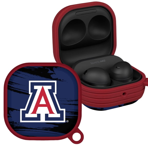 Arizona Wildcats Paint Stripe HDX Case Cover Compatible with Samsung Galaxy Buds Pro & Buds Live by Affinity Bands