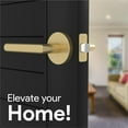thumbnail image 2 of Mega Handles | Ronn Passage Door Lever | Satin Brass, 2 of 4