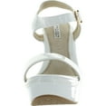 thumbnail image 3 of Kayleen CHERI-1 Womens Patent Strappy High Heel Platform Wedge Sandals, 3 of 4
