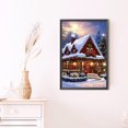 thumbnail image 2 of 5D DIY Taladro Diamante Pintura Nieve Habitación Kit Del 40x60cm, 2 of 9