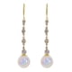 thumbnail image 1 of Pendientes largos con borlas y perlas para mujer Pendientes de perlas de agua dulce y diamantes de imitación Joyería Pendientes con perlas en forma de gota, 1 of 8