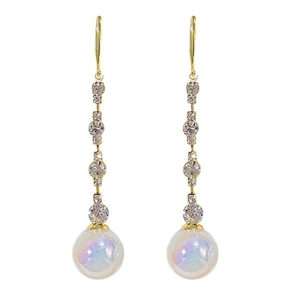 Long Pearl Tassel Earring For Women Freshwater Pearl Earrings Jewelry Pearl Drop Earrings
