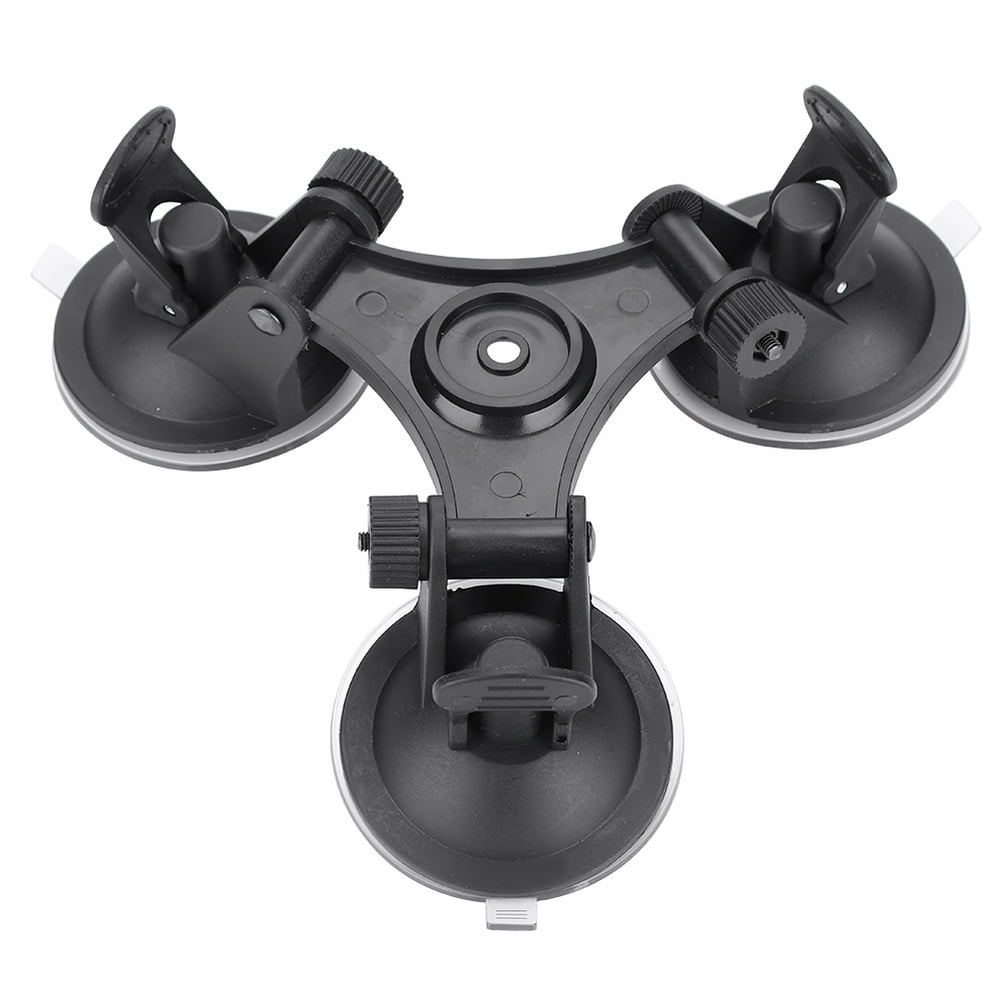 Tebru Camera Suction Cup, Car Glass Camera Triangle Suction Cup Mount