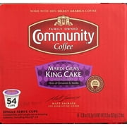 Coffee Mardi Gras King Cake Coffee 54 count K cups