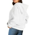 thumbnail image 4 of Women's Oversized Hoodie Sweatshirt – Casual Fleece Pullover Hooded Sweatshirt with Pocket, Soft Long Sleeve Cozy Hoodie for Fall Winter, 4 of 10