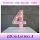 thumbnail image 1 of Xihbxyly Lámpara Led Colorida con Letras Decorativas Portátiles, Luz Led de Subtítulos Moderna, Decoración para Fiestas En Casa, Ambiente Romántico y Cálido, Material Abs+Pp, Funciona con Pilas., 1 of 4