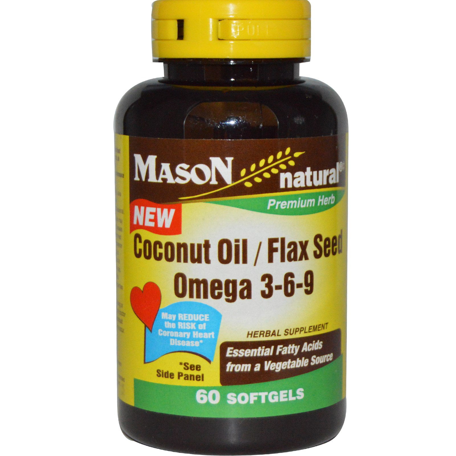 Mason Natural, Omega 369 from Vegetable Source, Soft Gels, 60 Count