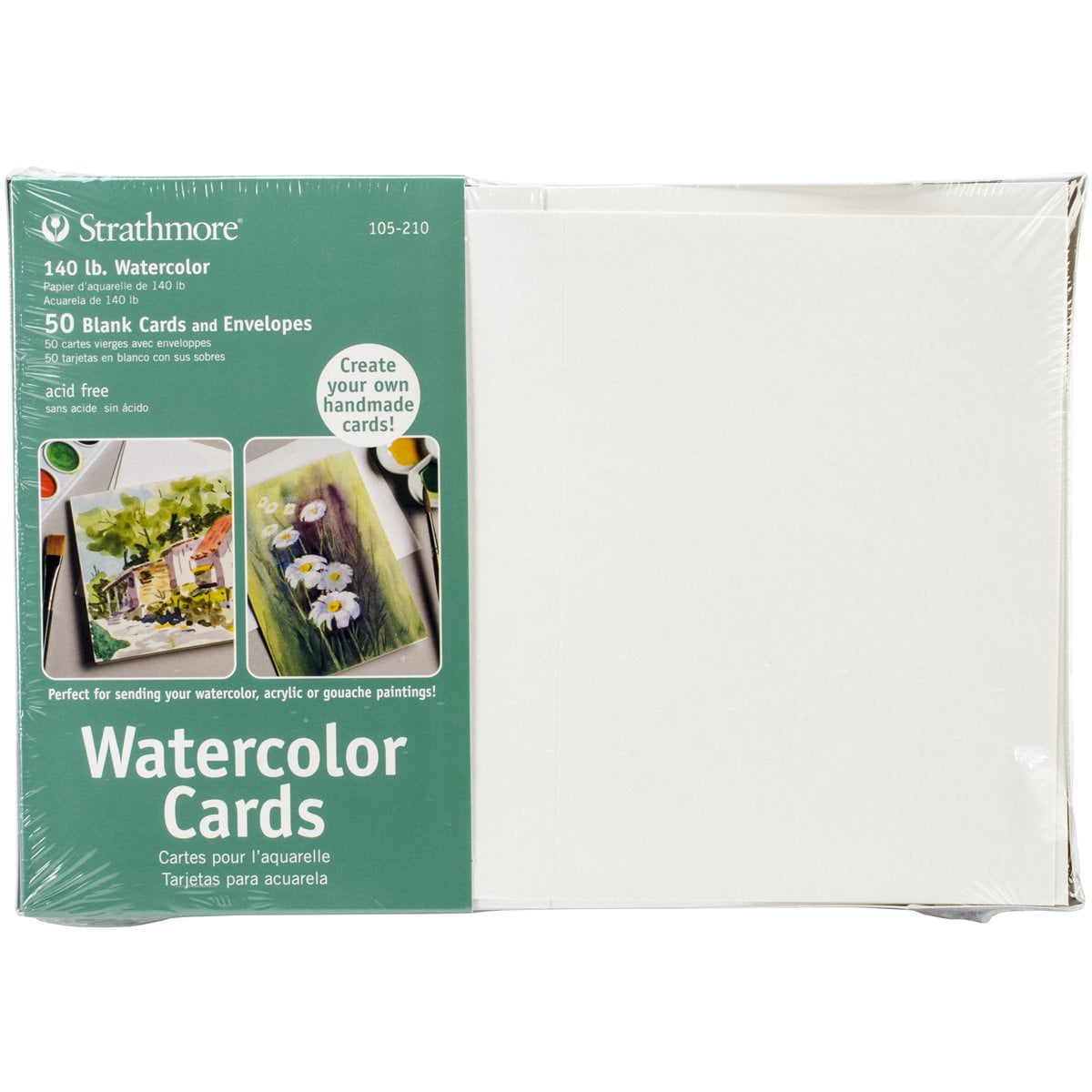 Strathmore Watercolor Cards, 5in x 7in, 100/Pkg.