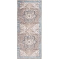 thumbnail image 7 of GLN Rugs Sinop - Indoor, Machine Washable Area Rug 2'6"x7' Brown/Blue Home Carpet, 7 of 7