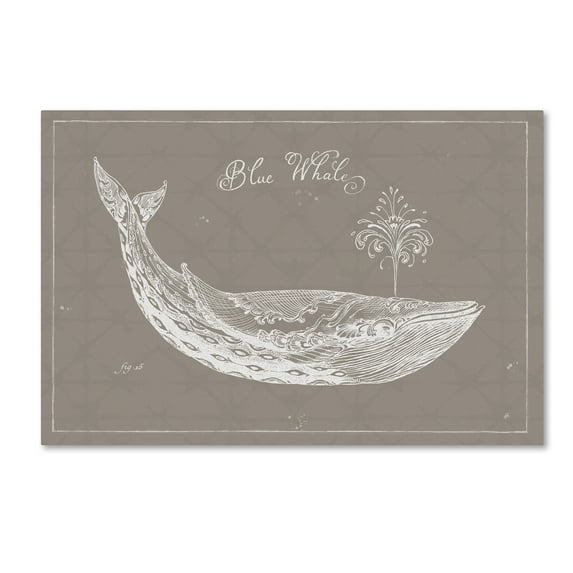 Trademark Fine Art 'Underwater Life IX Greige' Canvas Art by Daphne Brissonnet