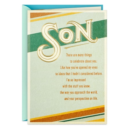Hallmark Birthday Card for Son (So Impressed By You)
