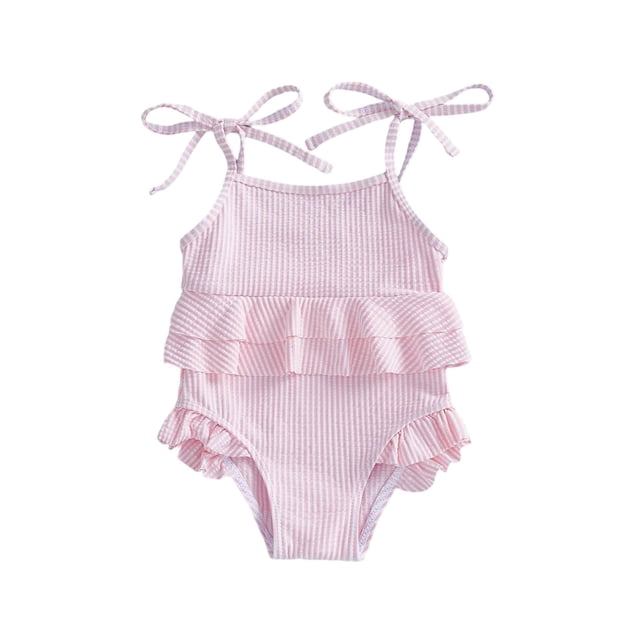 Swimsuits Pink Bathing Suit One Piece Quick Dry Toddler Bathing Suit 2-3 Years