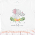 thumbnail image 4 of Inktastic I Am Fearfully and Wonderfully Made Cute Elephants Girls Toddler Dress, 4 of 5