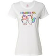 thumbnail image 3 of Inktastic I Believe in You Cute Rainbow Unicorns Women's T-Shirt, 3 of 5