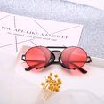 thumbnail image 4 of Gafas de sol redondas estilo steampunk vintage con protección UV40, 4 of 5
