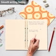 thumbnail image 4 of FORMRS 1-Subject Spiral Notebook 8" x 5" College Ruled 60 Refillable Sheet A5 Hard Cover, 2 Pack, Orange Circle, 4 of 7