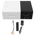 thumbnail image 2 of Projecteur pour Enfants, Mini Projecteur Noir Blanc Nous Brancher 100-240V 1080P HD Angle de Projection Réglable Multiples Méthodes de Connexion pour les Vidéos pour Enfants, 2 of 8