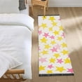 thumbnail image 3 of Yayeee Runner Rug for Bedroom 2'x6' Machine Washable Hallway Non Slip Mat, White Stars Pattern, 3 of 8