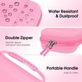 thumbnail image 5 of FINTIE Case for Nintendo Switch 2 (2025), Shockproof Hard Shell Carrying Case, Protective Cover Travel Bag w/19 Game Card & 2 Micro SD Card Slots & Inner Pocket for Accessories, Pink, 5 of 10