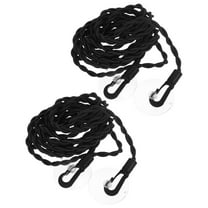 Raindrops 2Pcs Black Clothesline 150cm Length for Outdoor Use Drying Clothes Elastic