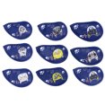 thumbnail image 3 of Waterproof  Club Putter Head Cover, PU Leather Stable 9PCS  Head Cover, For  Clubs Bleu, 3 of 8