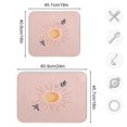 thumbnail image 3 of Hand Paint Sun on Pink Drying Mat for Kitchen Counter 18x24 In Absorbent Microfiber Reversible Mats Dish Drainer Protector Rack Pad for Coffee Bar Table, 3 of 8