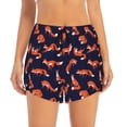 thumbnail image 2 of Daiia Foxes In Different Poses Pattern Women's 2 in 1 Running Shorts - Lightweight Athletic Workout Gym Yoga Shorts Liner with Phone Pockets-X-Large, 2 of 7