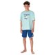 thumbnail image 3 of SCHIESSER conjunto de pijama de niño, 2 piezas - corto, niños, algodón, motivo Azul/Turquesa 140, 3 of 4