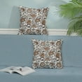 thumbnail image 3 of Boho Brown Pillow Covers 20x20 Inch 2 Pcs Grey Gray Black Vintage Floral Decor Throw Pillows Spring Flower Fall Outdoor Farmhouse Decoration Pillowcase Cushion Cover for Couch Sofa Bed, 3 of 6